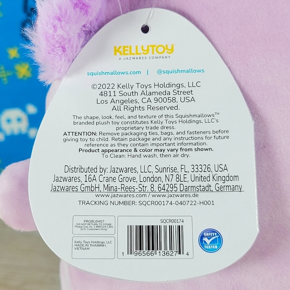Squishmallow Monica the Axolotl 7" UltraSoft Stuffed Sealife Squad Toy Plush NWT - Picture 6 of 6